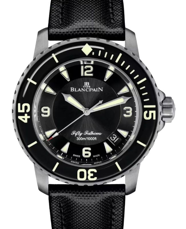 Blancpain Fifty Fathoms Automatique Titanium 45mm Black Dial 5015 12B30 B52B - BRAND NEW