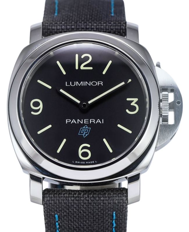Panerai PAM 00774 Luminor Base Logo Stainless Steel Black Arabic/Index Dial & Leather Strap 44mm - BRAND NEW