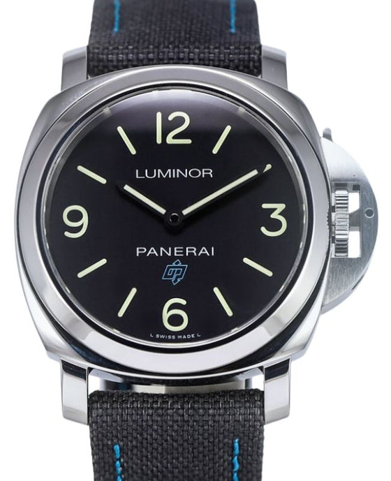 Panerai PAM 00774 Luminor Base Logo Stainless Steel Black Arabic/Index Dial & Leather Strap 44mm - BRAND NEW