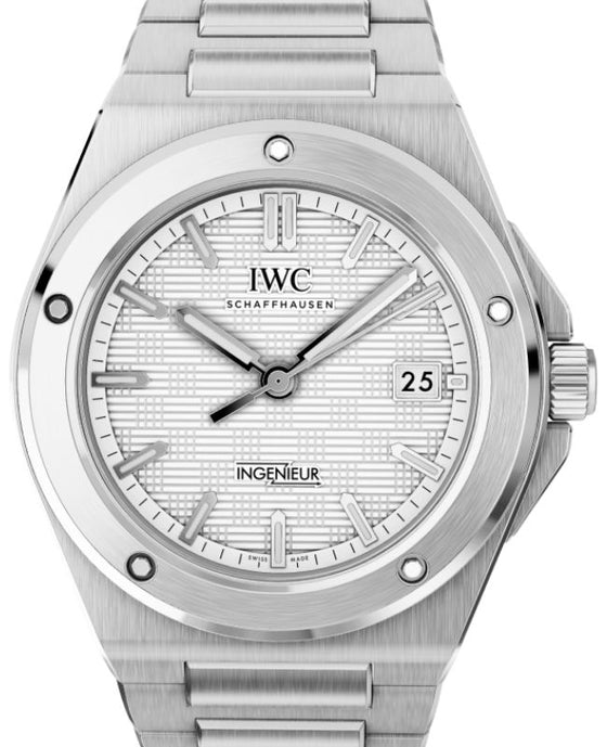 IWC Ingenieur Automatic 40 Steel Silver Plated Dial IW328902 - BRAND NEW
