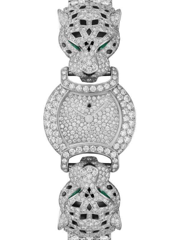 Cartier La Panthère De Cartier Quartz White Gold 22.2mm Set with Diamond Dial White Gold Bracelet HPI01443 - BRAND NEW