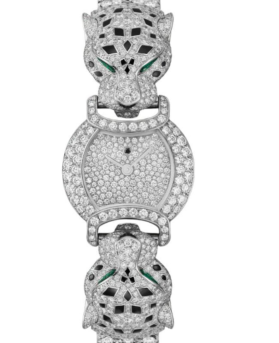Cartier La Panthere De Cartier Quartz White Gold 22.2mm Set with Diamond Dial White Gold Bracelet HPI01443 - BRAND NEW
