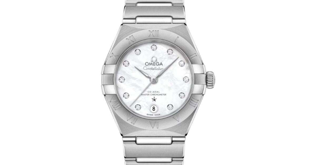 Omega Constellation Co-Axial Master Chronometer 29mm Steel Mother of Pearl Diamond Dial 131.10.29.20.55.001