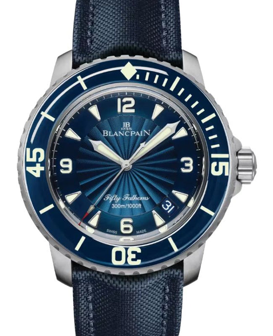 Blancpain Fifty Fathoms Automatique Steel 45mm Blue Dial 5015D 1140 52B - BRAND NEW
