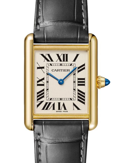 Tank Louis Cartier Medium Quartz 33.7mm x 25.5mm Yellow Gold Silver Dial WGTA0343 - BRAND NEW