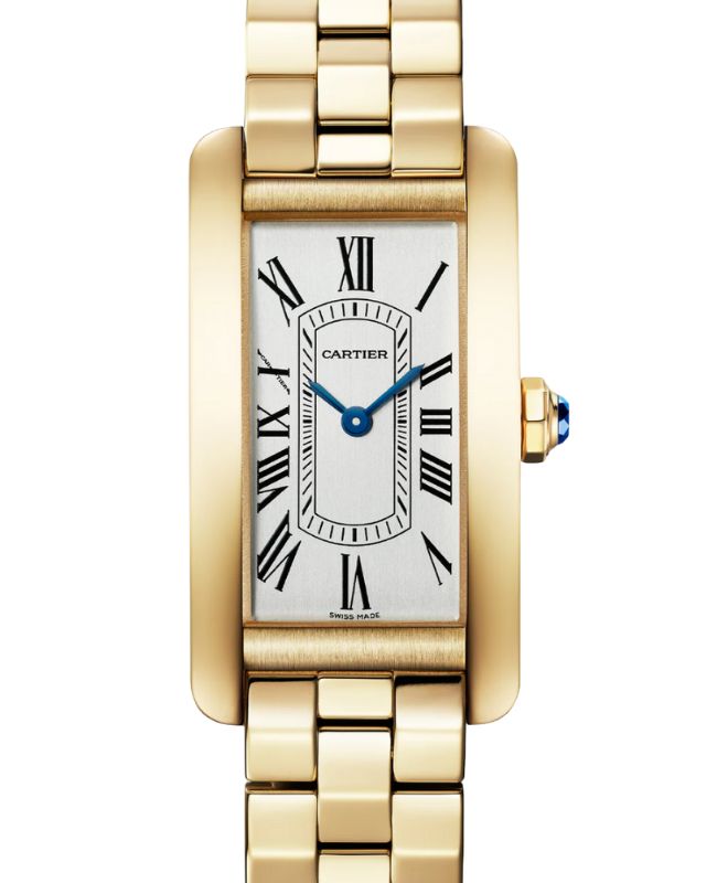 Cartier Tank Américaine Small Quartz Yellow Gold 35.4mm x 19.4mm Silver Dial WGTA0406 - BRAND NEW