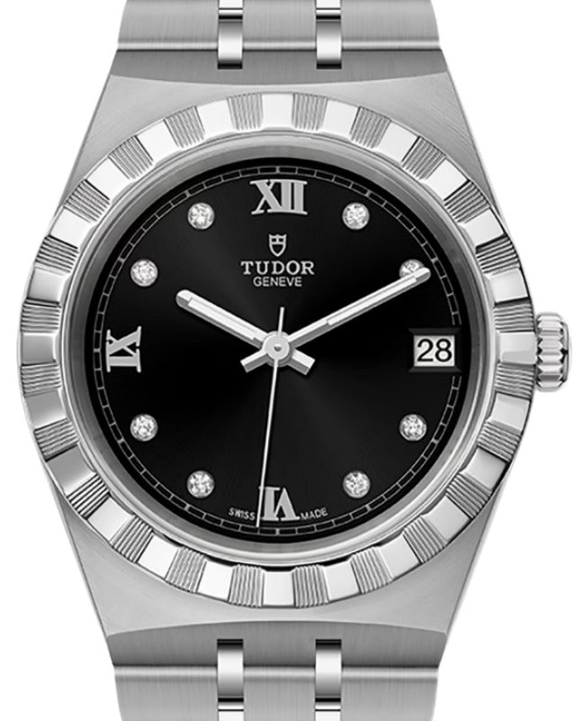 Tudor Royal Steel 34mm Black Diamond Dial M28400-0004 - BRAND NEW