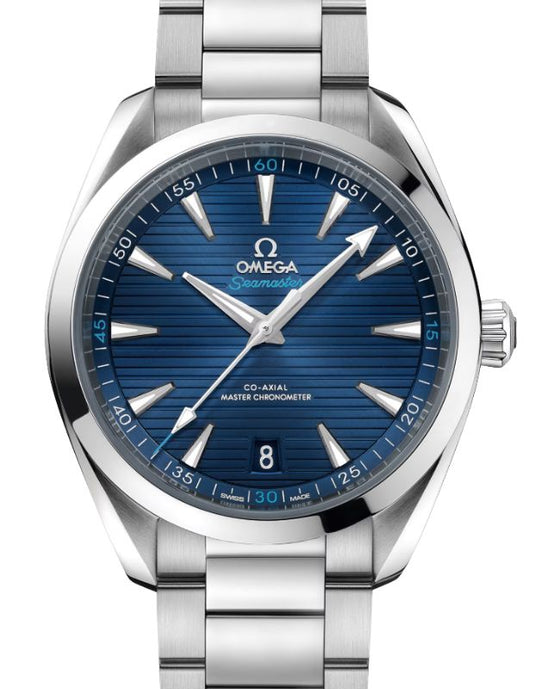 Omega Seamaster Aqua Terra 150M Co-Axial Master Chronometer 41mm Stainless Steel Blue Dial Steel Bracelet 220.10.41.21.03.001 - BRAND NEW