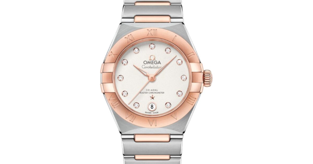 Omega Constellation Co-Axial Master Chronometer 29mm Steel-Sedna Gold White Silvery Dial 131.20.29.20.52.001
