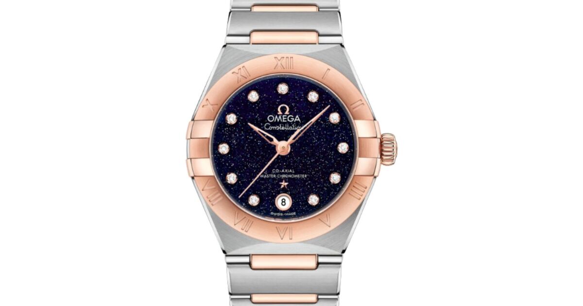 Omega Constellation Co-Axial Master Chronometer 29mm Steel-Sedna Gold Blue Dial 131.20.29.20.53.002