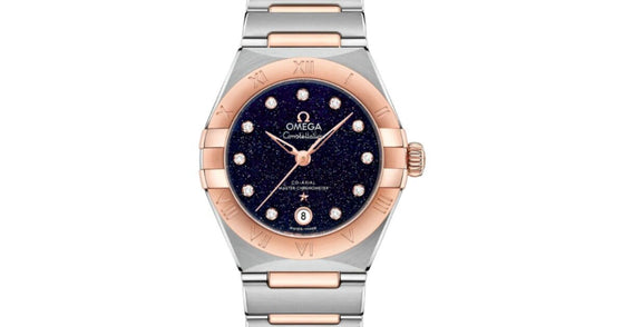 Omega Constellation Co-Axial Master Chronometer 29mm Steel-Sedna Gold Blue Dial 131.20.29.20.53.002