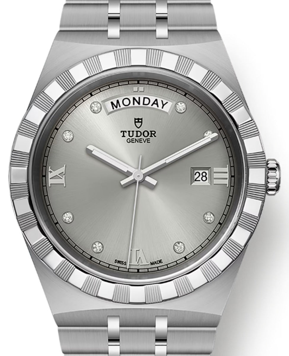 Tudor Royal Steel 41mm Silver Diamond Dial M28600-0002 - BRAND NEW