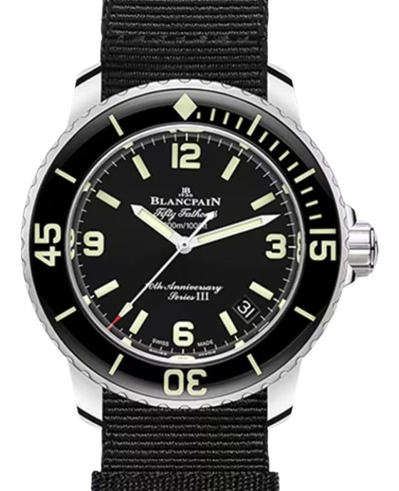 Blancpain Fifty Fathoms 70th Anniversary Act 1 Series III Limited Edition Steel 42.3mm Black Dial 5010C 1130 NABA - BRAND NEW