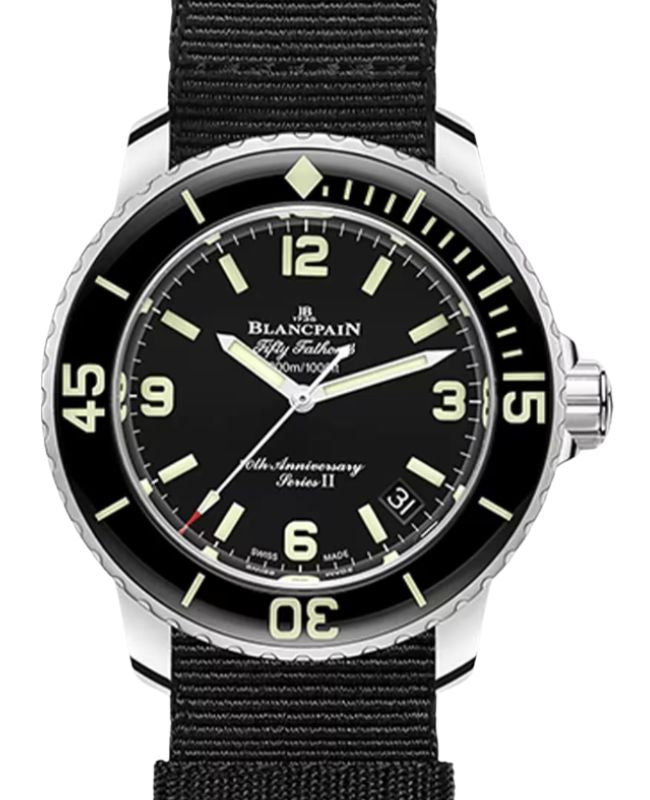 Blancpain Fifty Fathoms 70th Anniversary Act 1 Series II Limited Edition Steel 42.3mm Black Dial 5010B 1130 NABA - BRAND NEW