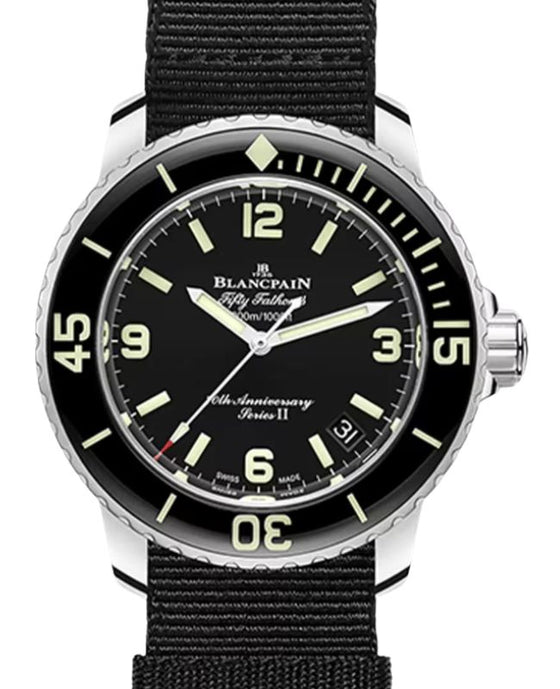 Blancpain Fifty Fathoms 70th Anniversary Act 1 Series II Limited Edition Steel 42.3mm Black Dial 5010B 1130 NABA - BRAND NEW