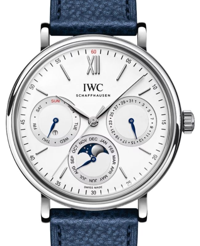 IWC Portofino Perpetual Calendar Steel 40mm Silver Plated Dial IW344601 - BRAND NEW