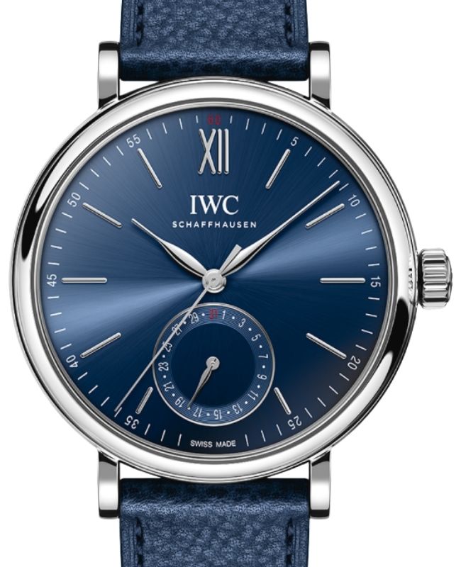 IWC Portofino Automatic Pointer Date Laureus Steel 39mm Blue Dial IW359202 - BRAND NEW