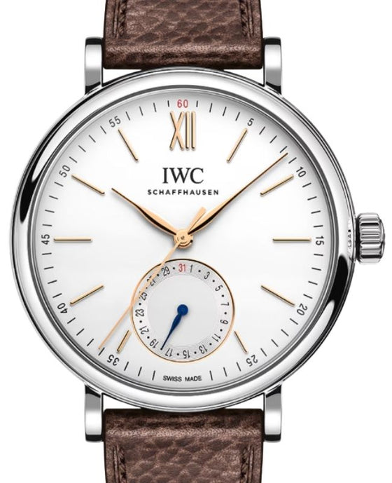 IWC Portofino Pointer Date Steel 39mm Silver Dial IW359201- BRAND NEW
