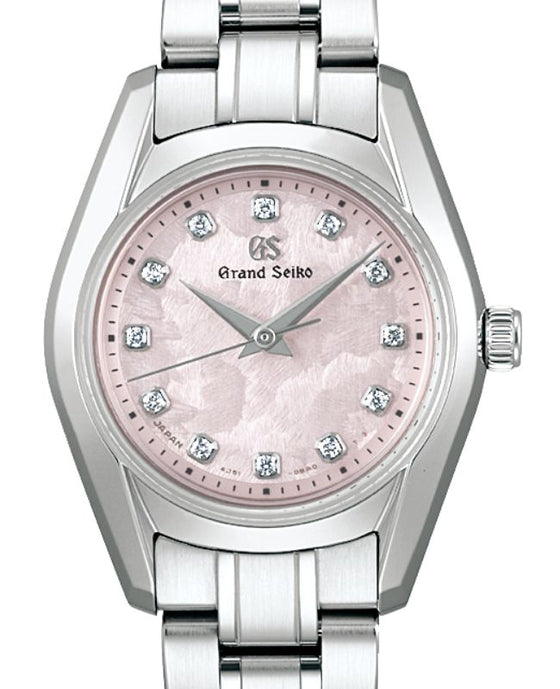 Grand Seiko Heritage Quartz 62GS Diamond 26mm "Cherry-Blossom-Inspired" Pink Dial STGF387- BRAND NEW