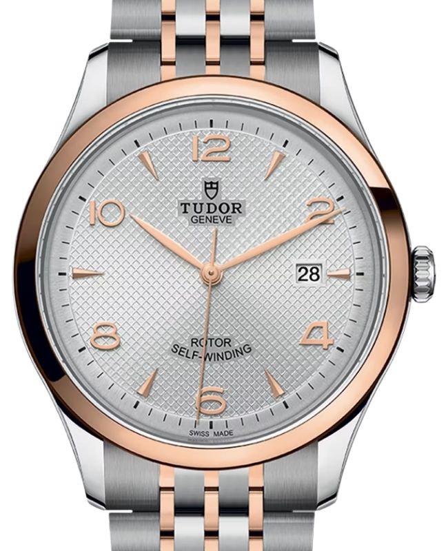 Tudor 1926 Steel 41mm Rose Gold Bezel Silver Dial M91651-0001
