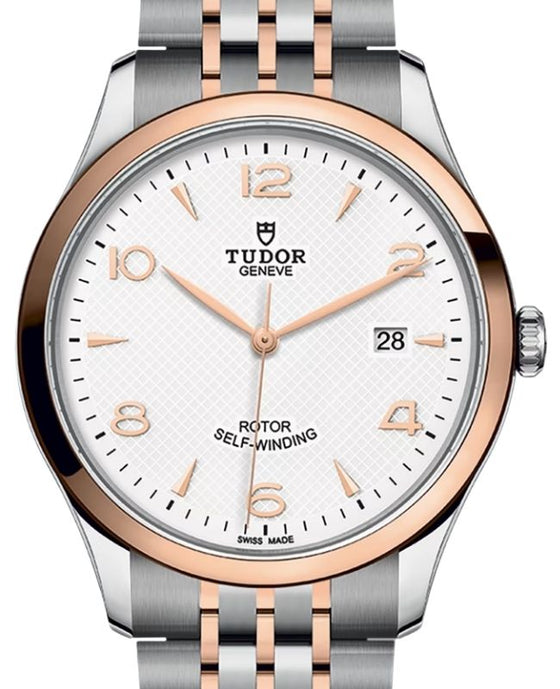 Tudor 1926 Steel 41mm Rose Gold Bracelet White Dial M91651-0009 - BRAND NEW