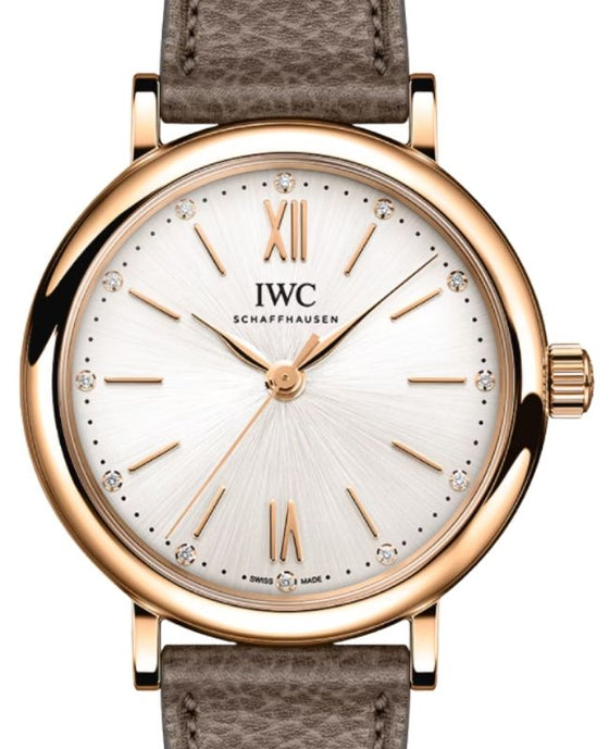 IWC Portofino Automatic 18-Carat 5N Gold 34mm Blue Diamonds Dial IW357414 - BRAND NEW