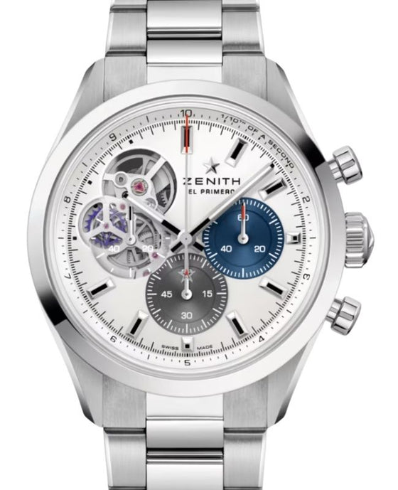 Zenith Chronomaster Open Steel 39.5mm Silver Dial 03.3300.3604/69.M3300 - BRAND NEW