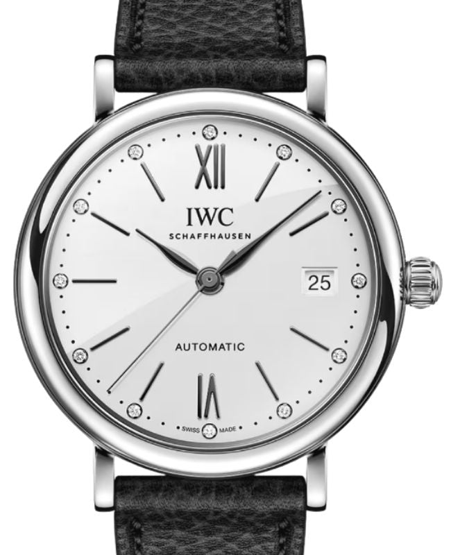 IWC Portofino Automatic Steel 37mm White Diamond Dial IW458610 - BRAND NEW