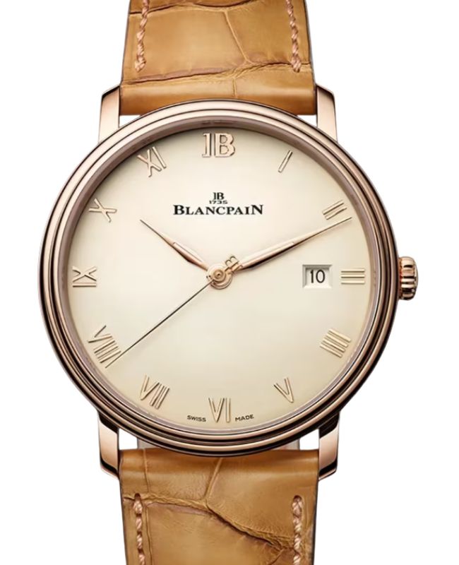Blancpain Villeret Extraplate Red Gold 40mm Brown Opaline Dial 6651N 3642 55B - BRAND NEW