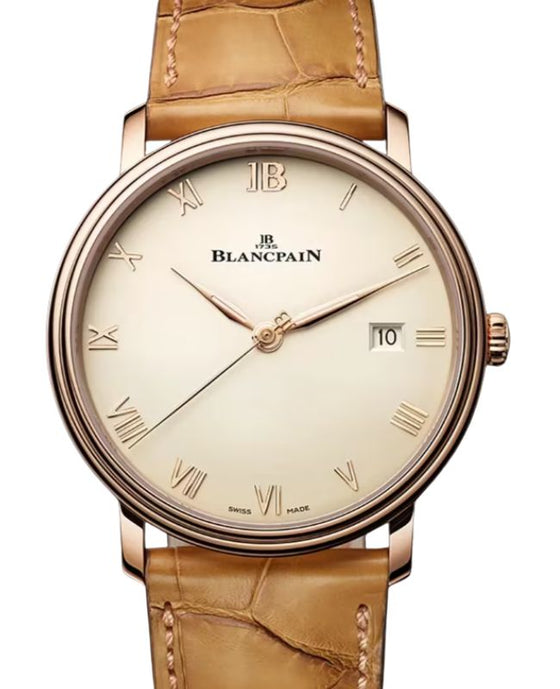 Blancpain Villeret Extraplate Red Gold 40mm Brown Opaline Dial 6651N 3642 55B - BRAND NEW
