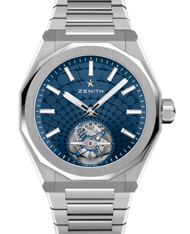 Zenith Defy Skyline Tourbillon Steel Blue Sunburst-Patterned Dial 03.9300.3630/51.I001 - BRAND NEW