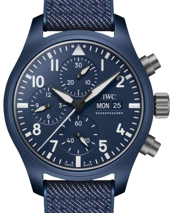 IWC Pilot's Watch Chronograph TOP GUN Oceana Ceramic 41.9mm Blue Dial IW389404 - BRAND NEW