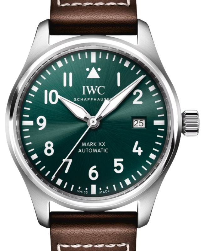 IWC Pilot's Watch Mark XX Steel 40mm Green Dial IW328205 - BRAND NEW