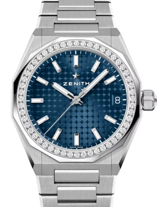 Zenith Defy Skyline 36 Steel Diamond bezel Blue Dial 16.9400.670/51.I001 - BRAND NEW