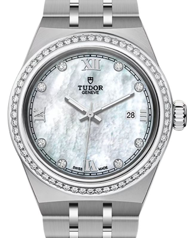Tudor Royal Steel Diamond Mother of Pearl Dial 28mm M28320-0001 - BRAND NEW