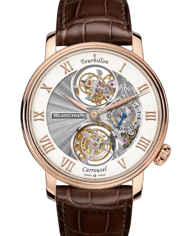 Blancpain Villeret Tourbillon Carrousel Red Gold 44.6mm White Dial 2322 3631 55B - BRAND NEW
