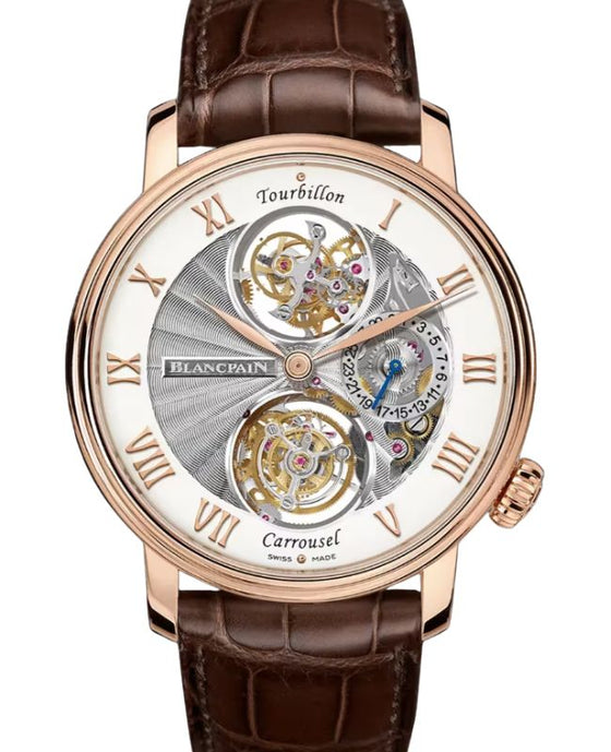 Blancpain Villeret Tourbillon Carrousel Red Gold 44.6mm White Dial 2322 3631 55B - BRAND NEW