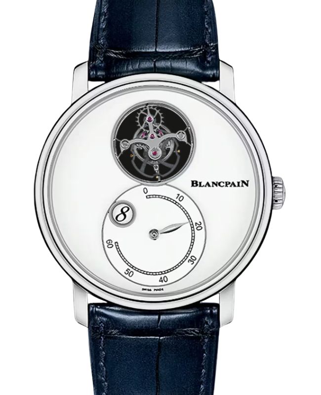Blancpain Villeret Tourbillon Heure Sautante Minutes Rétrograde Platinum 42mm White Dial 66260 3433 55B - BRAND NEW