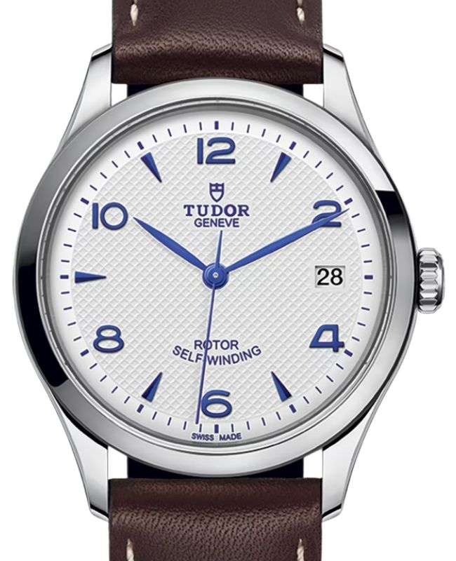 Tudor 1926 Steel 36mm Leather Bracelet Blue Opaline Dial M91450-0010 - BRAND NEW