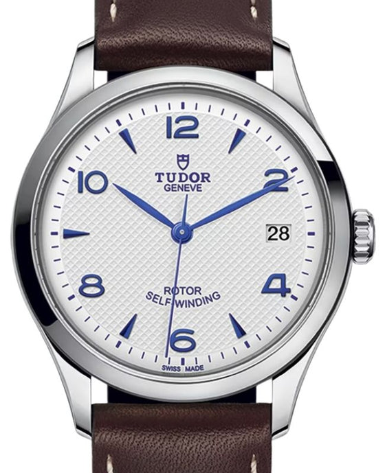 Tudor 1926 Steel 36mm Leather Bracelet Blue Opaline Dial M91450-0010 - BRAND NEW