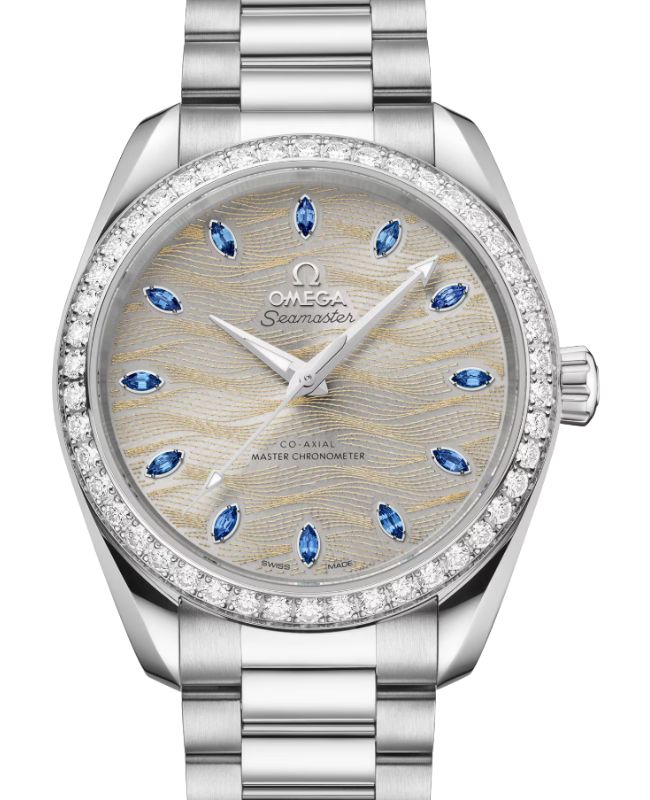 Omega Seamaster Aqua Terra 150M Co-Axial Master Chronometer Canopus Gold 38mm Silver Dial Diamond Bezel 220.55.38.20.99.003 - BRAND NEW