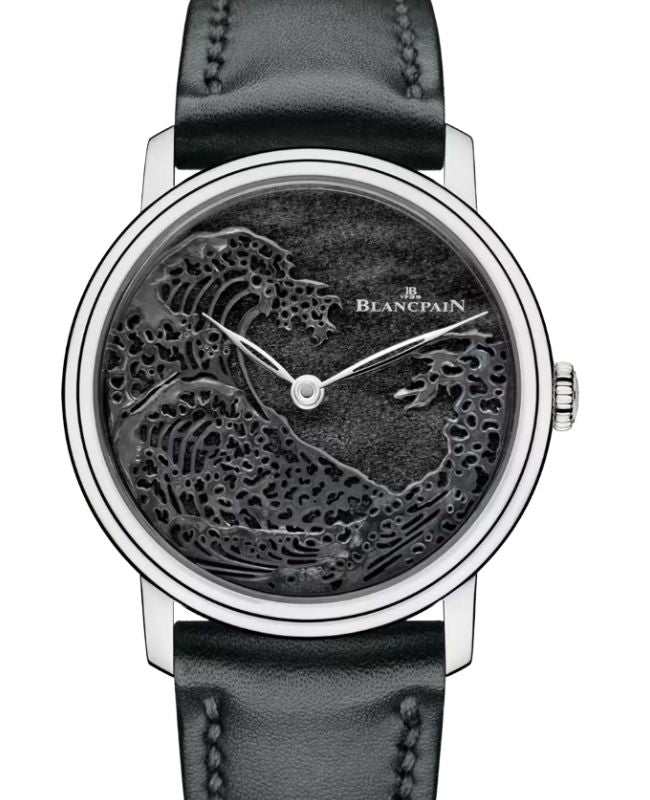 Blancpain Métiers D'Art 8 Jours Manuelle Platinum 42mm Black Dial Leather Strap 6612 3433 63AB - BRAND NEW