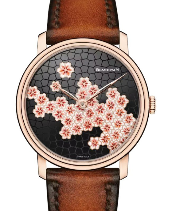 Blancpain Metiers D'Art 8 Jours Manuelle Red gold 42mm Black Dial Leather Strap 6612 3633 63AB - BRAND NEW