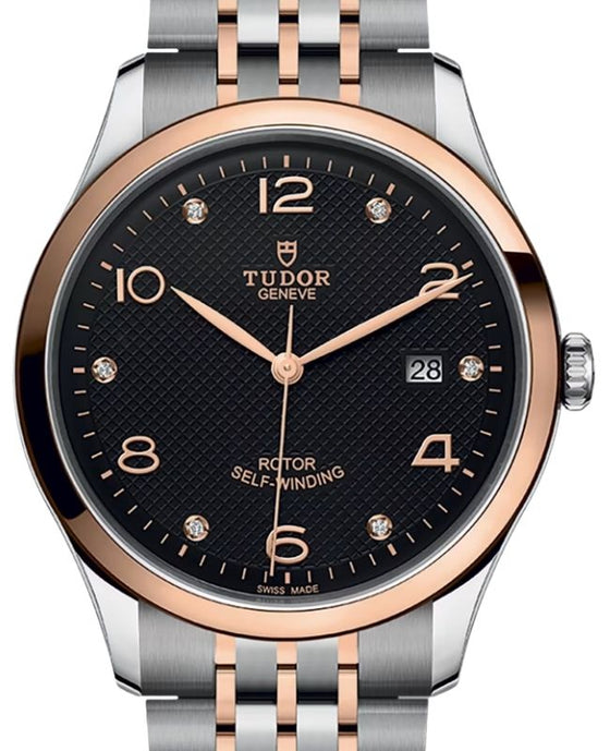 Tudor 1926 Steel/Rose Gold Bracelet 39mm Black Diamond Dial M91551-0004