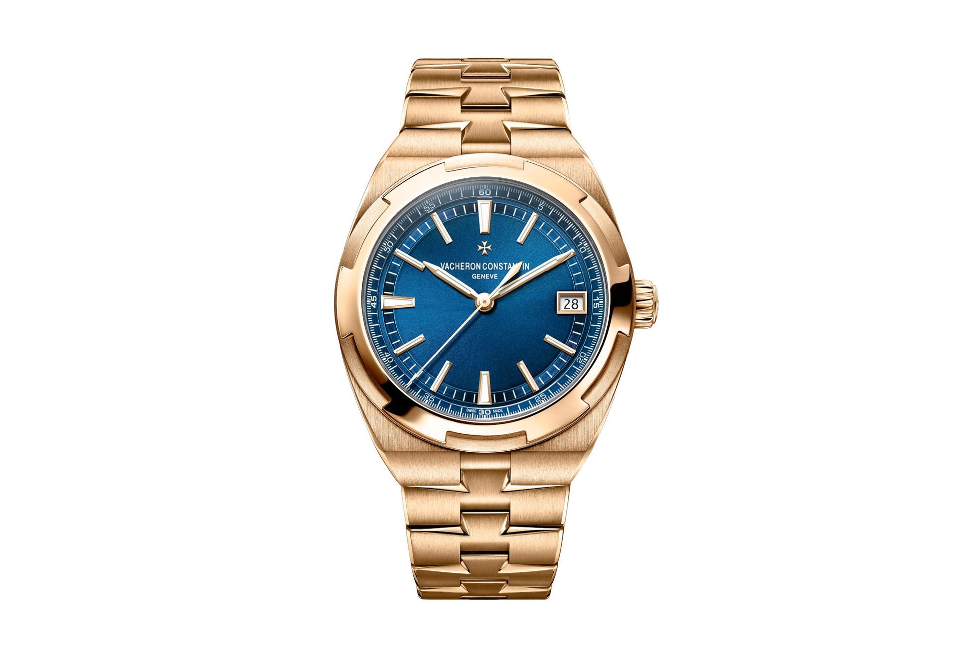 Vacheron Constantin Overseas Self-Winding Pink Rose Gold Blue Dial 4500V/110R-B705 - BRAND NEW