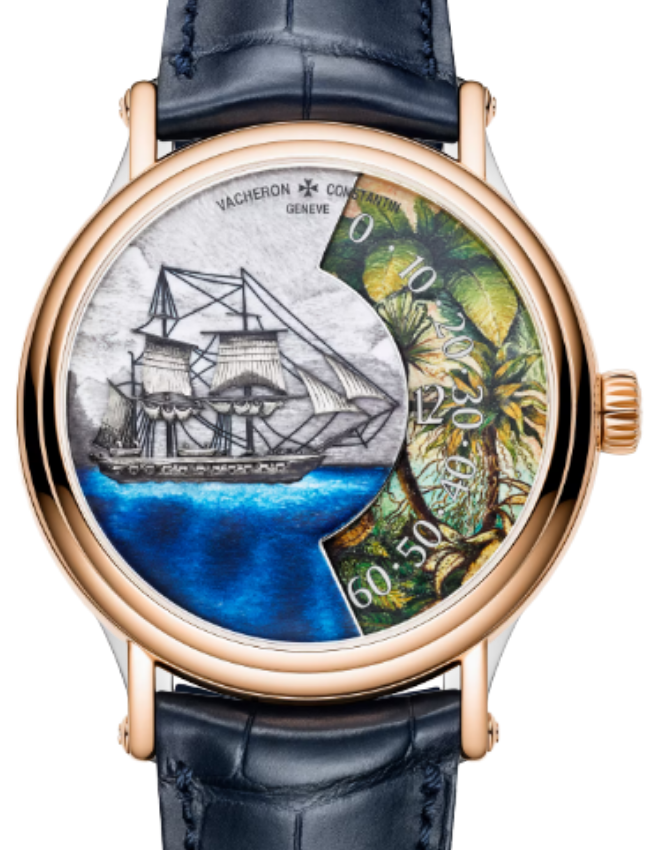 Vacheron Constantin Metiers d'Art Tribute to Explorer Naturalists - Detroit de Magellan 41mm Pink Gold 7500U/000R-B992
