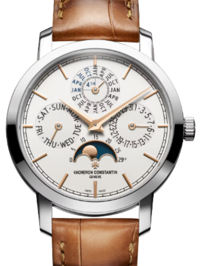 Vacheron Constantin Traditionnelle Perpetual Calendar Ultra-Thin 36.5mm White Gold Silver Dial 4300T/000G-H106