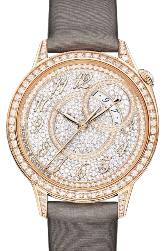 Vacheron Constantin Egerie Self-Winding 35mm Pink Rose Gold Diamond Paved Dial 4606F/000R-B648 - BRAND NEW