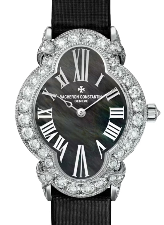 Vacheron Constantin Heures Creatives Heure Romantique White Gold/Diamonds Black Mother of Pearl Dial 37640/000G-B659 - BRAND NEW