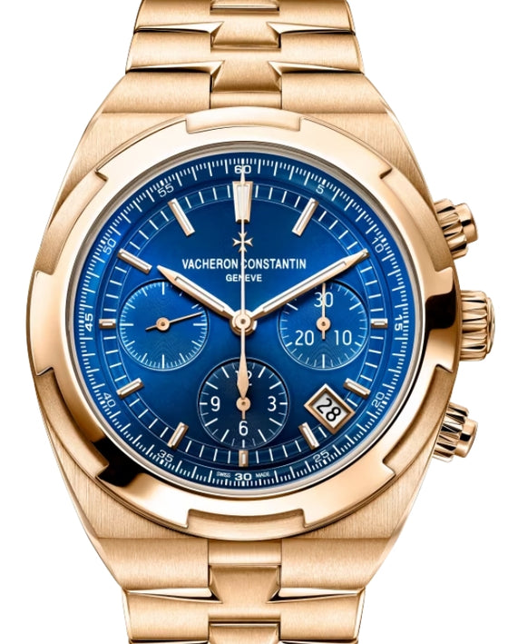 Vacheron Constantin Overseas Chronograph Pink Rose Gold Blue Dial 5500V/110R-B952 - BRAND NEW